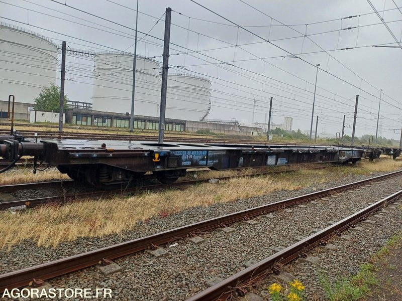 Wagon plat intermodal type Sggnss – modèle 6432B0-4, 72 pieds - 2004 (ref 1488) - Otros maquinaria: foto 1 Wagon plat intermodal type Sggnss – modèle 6432B0-4, 72 pieds - 2004 (ref 1488) - Otros maquinaria: foto 1