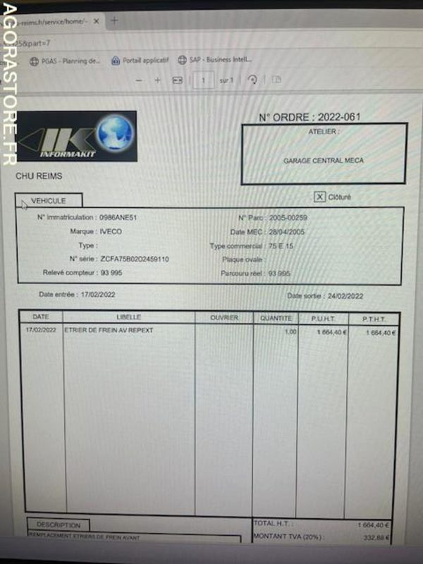 POID LOURD IVECO - Camión caja cerrada: foto 5 POID LOURD IVECO - Camión caja cerrada: foto 5