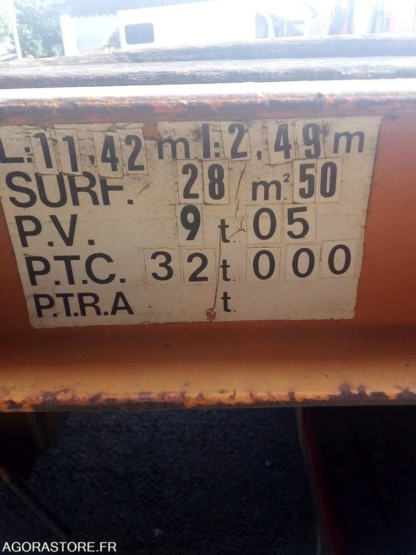 Remolque góndola rebajadas Remorque porte engins 2 essieux 32Tonnes: foto 9