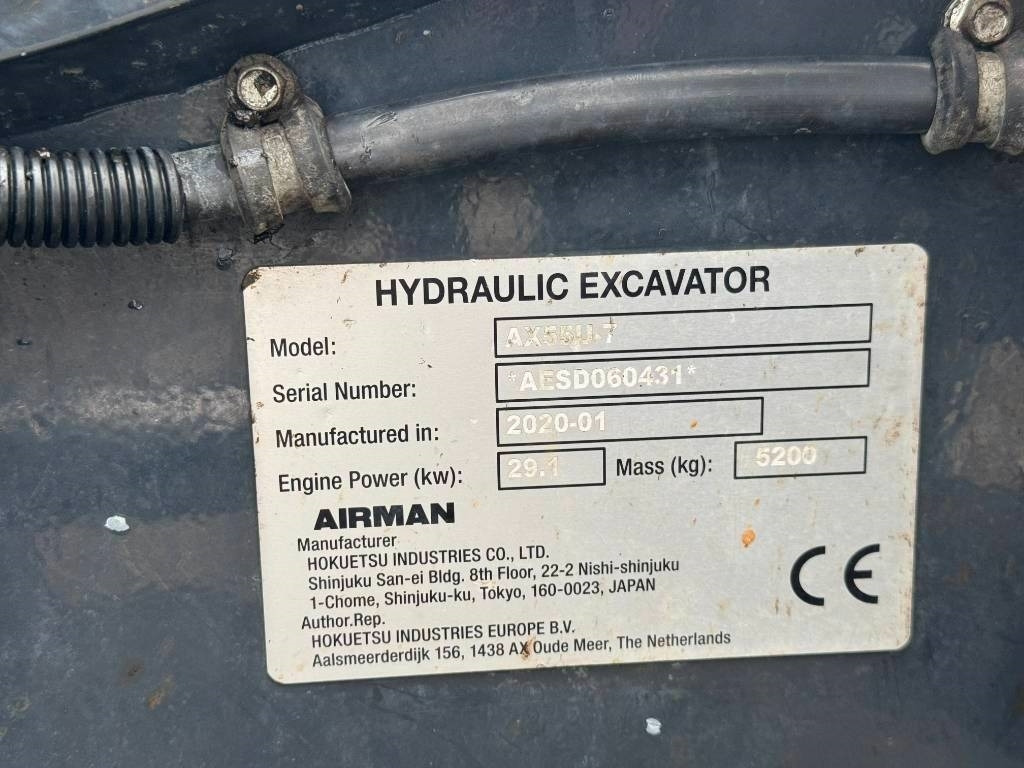 Miniexcavadora Airman AX 55: foto 11