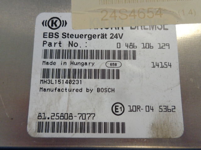 MAN EBS control unit ( WORLDWIDE DELIVERY ) - Unidad de control para Camión: foto 3 MAN EBS control unit ( WORLDWIDE DELIVERY ) - Unidad de control para Camión: foto 3