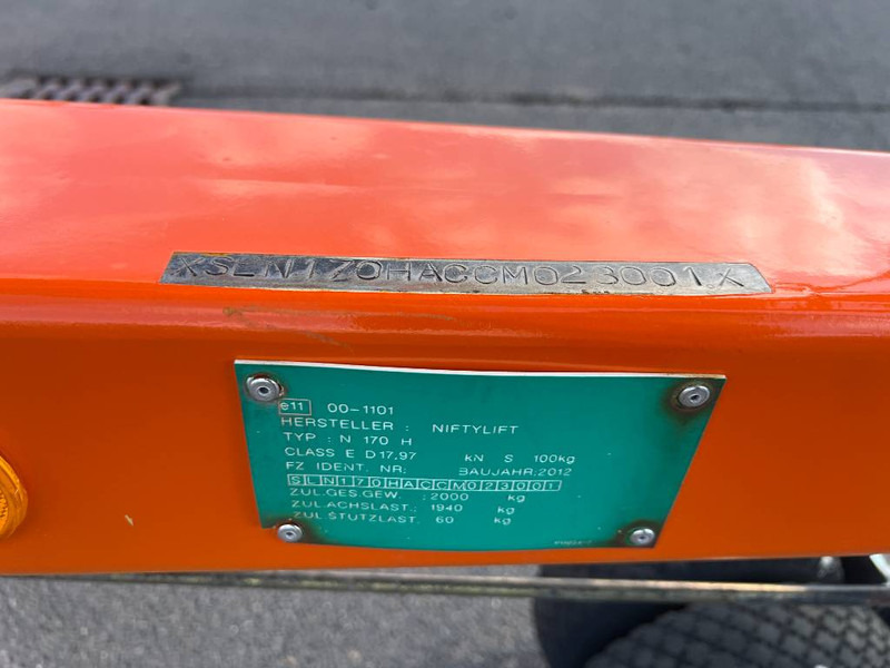 Plataforma elevadora remolcable Niftylift 170HE elektro 17m (1839): foto 13