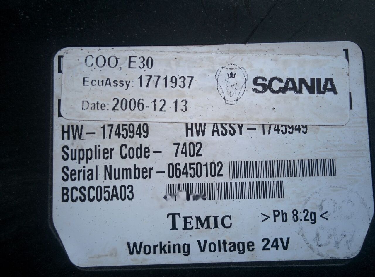 Bosch 0486106059 Scania OMNI LINK - Unidad de control para Autobús: foto 5 Bosch 0486106059 Scania OMNI LINK - Unidad de control para Autobús: foto 5