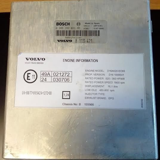 MAN BOSCH 0281001521. 0261200173 \ 020600009 1730575 MAN - Unidad de control para Autobús: foto 1 MAN BOSCH 0281001521. 0261200173 \ 020600009 1730575 MAN - Unidad de control para Autobús: foto 1