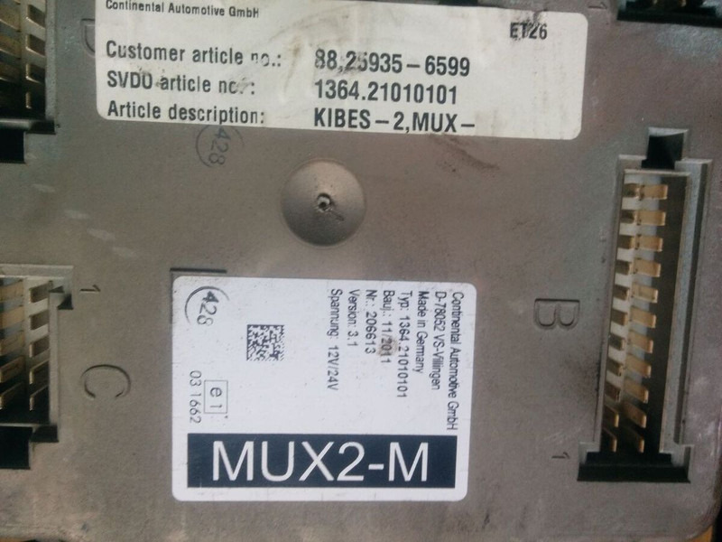 MAN MUX2-M 1364.21020101/ 1364.21010101 - Unidad de control: foto 3 MAN MUX2-M 1364.21020101/ 1364.21010101 - Unidad de control: foto 3