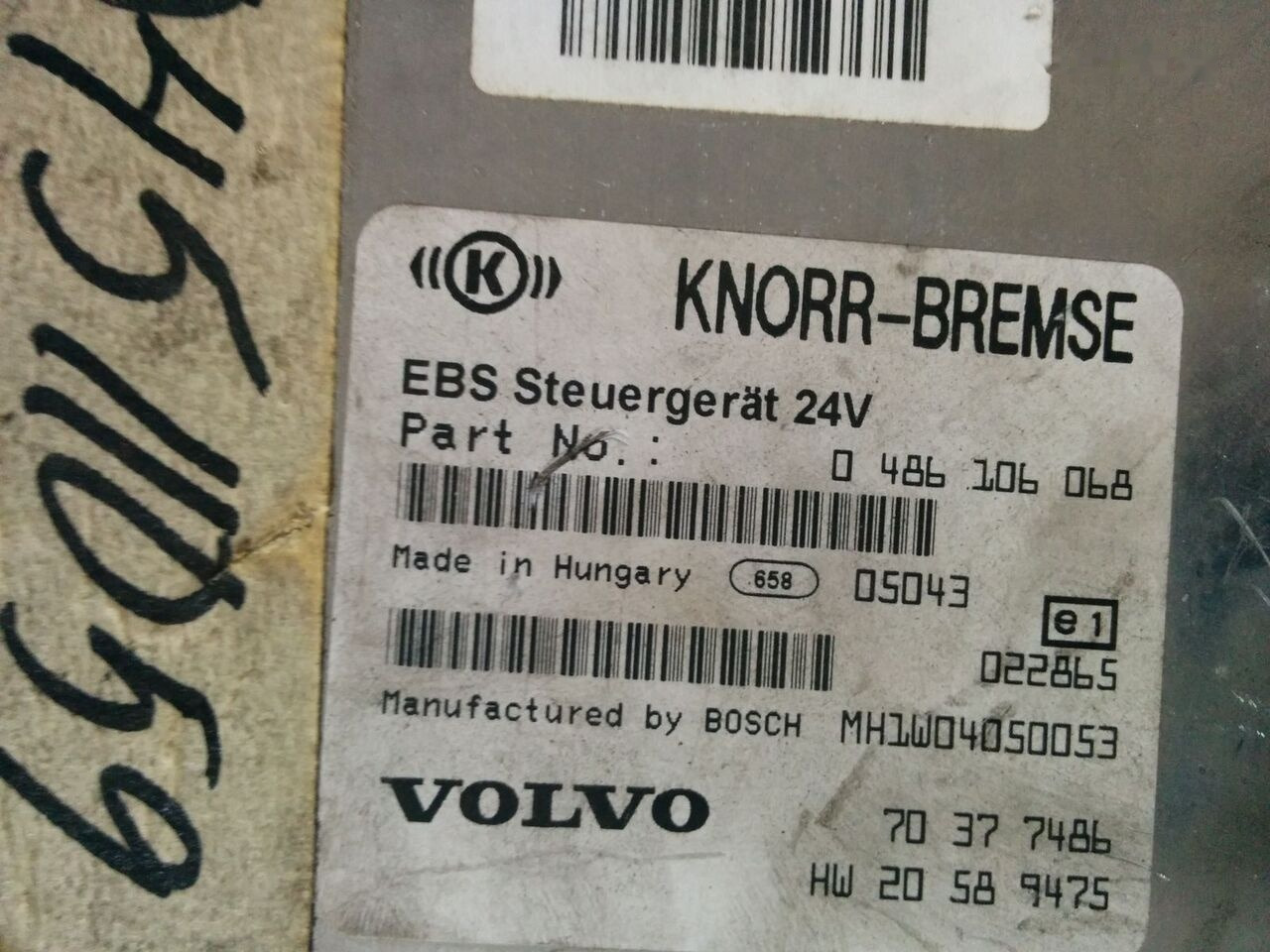 Scania KNORR-BREMSE 0486106021\. 0486106026\. 0486106028\. 0486106041\. MAN Volvo - Unidad de control para Autobús: foto 5 Scania KNORR-BREMSE 0486106021\. 0486106026\. 0486106028\. 0486106041\. MAN Volvo - Unidad de control para Autobús: foto 5