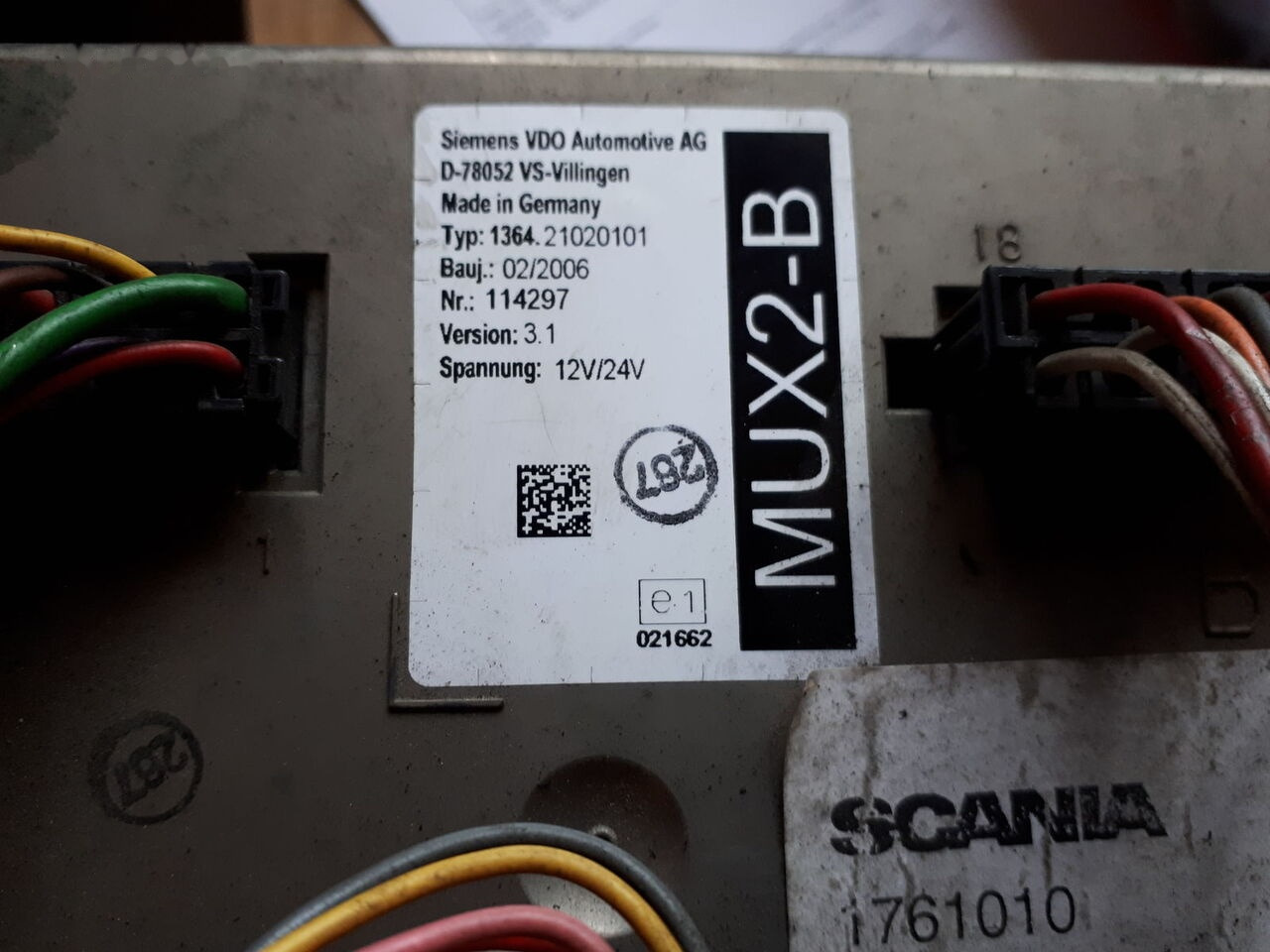 Scania MUX2-B MUX2-M.MUX2-B+/ ZR2-BS/ ZR2-BD Scania Neoplan - Unidad de control para Autobús: foto 4 Scania MUX2-B MUX2-M.MUX2-B+/ ZR2-BS/ ZR2-BD Scania Neoplan - Unidad de control para Autobús: foto 4