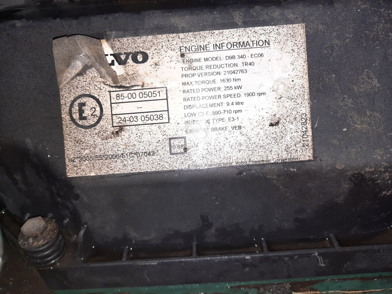 Motor para Autobús Volvo D9B380/ D9B-360 .G9A-300 D9B310. D9A.-340   Volvo B9m: foto 10