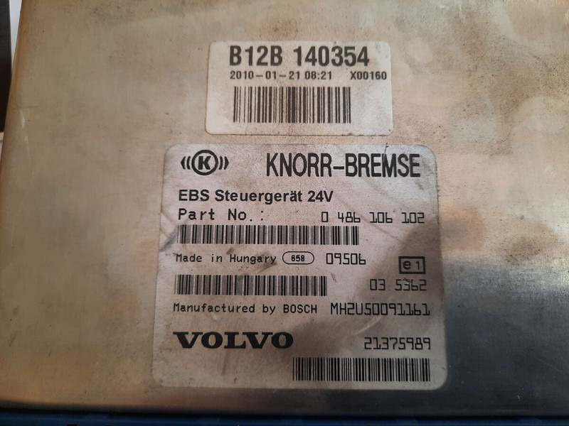 Volvo KNOR-BREMSE EBS 0486106063, 0486106028.\\\\ 0486106050 .\\ 063\\ - Unidad de control: foto 2 Volvo KNOR-BREMSE EBS 0486106063, 0486106028.\\\\ 0486106050 .\\ 063\\ - Unidad de control: foto 2