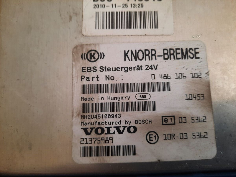 Volvo KNOR-BREMSE EBS 0486106063, 0486106028.\\\\ 0486106050 .\\ 063\\ - Unidad de control: foto 3 Volvo KNOR-BREMSE EBS 0486106063, 0486106028.\\\\ 0486106050 .\\ 063\\ - Unidad de control: foto 3