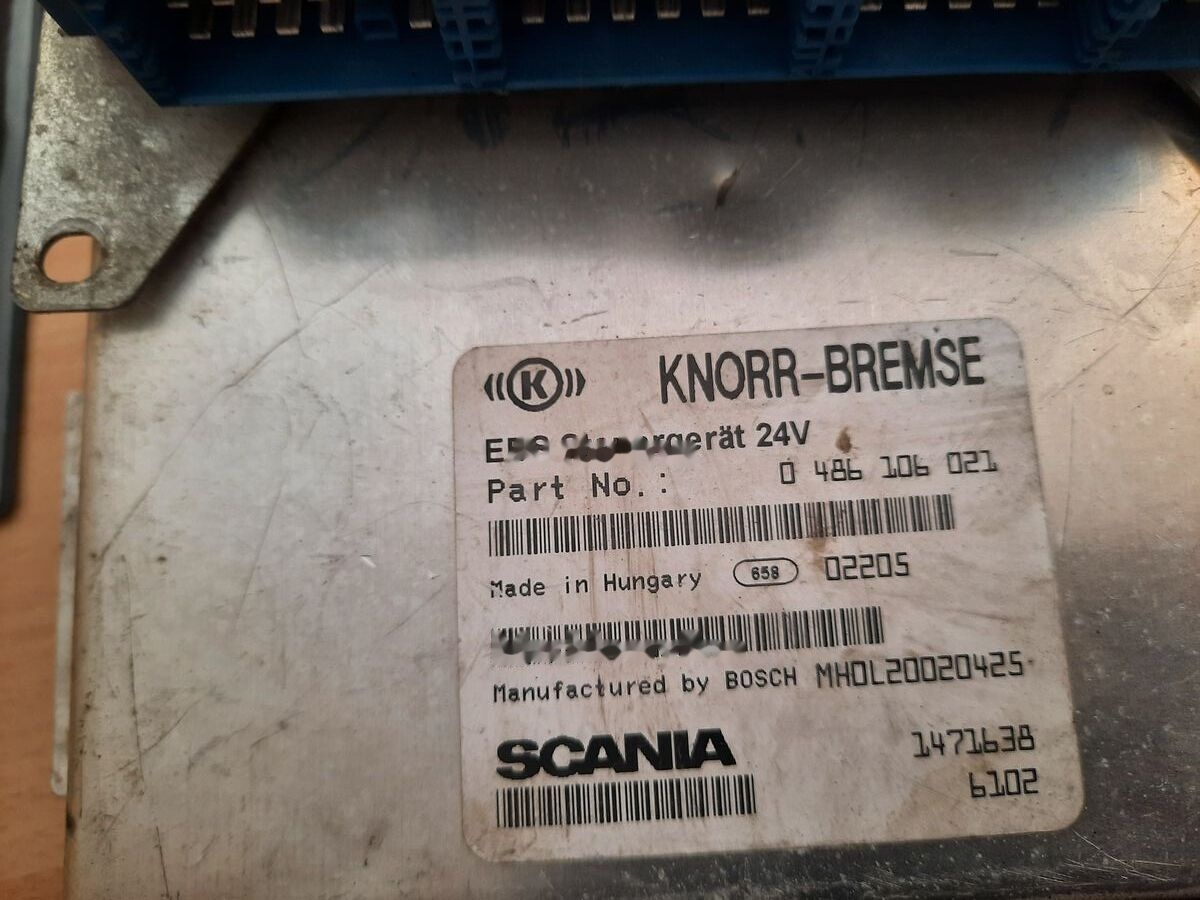 Volvo KNOR-BREMSE EBS 0486106063, 0486106028.\\\\ 0486106050 .\\ 063\\ Volvo Scania - Unidad de control para Autobús: foto 1 Volvo KNOR-BREMSE EBS 0486106063, 0486106028.\\\\ 0486106050 .\\ 063\\ Volvo Scania - Unidad de control para Autobús: foto 1