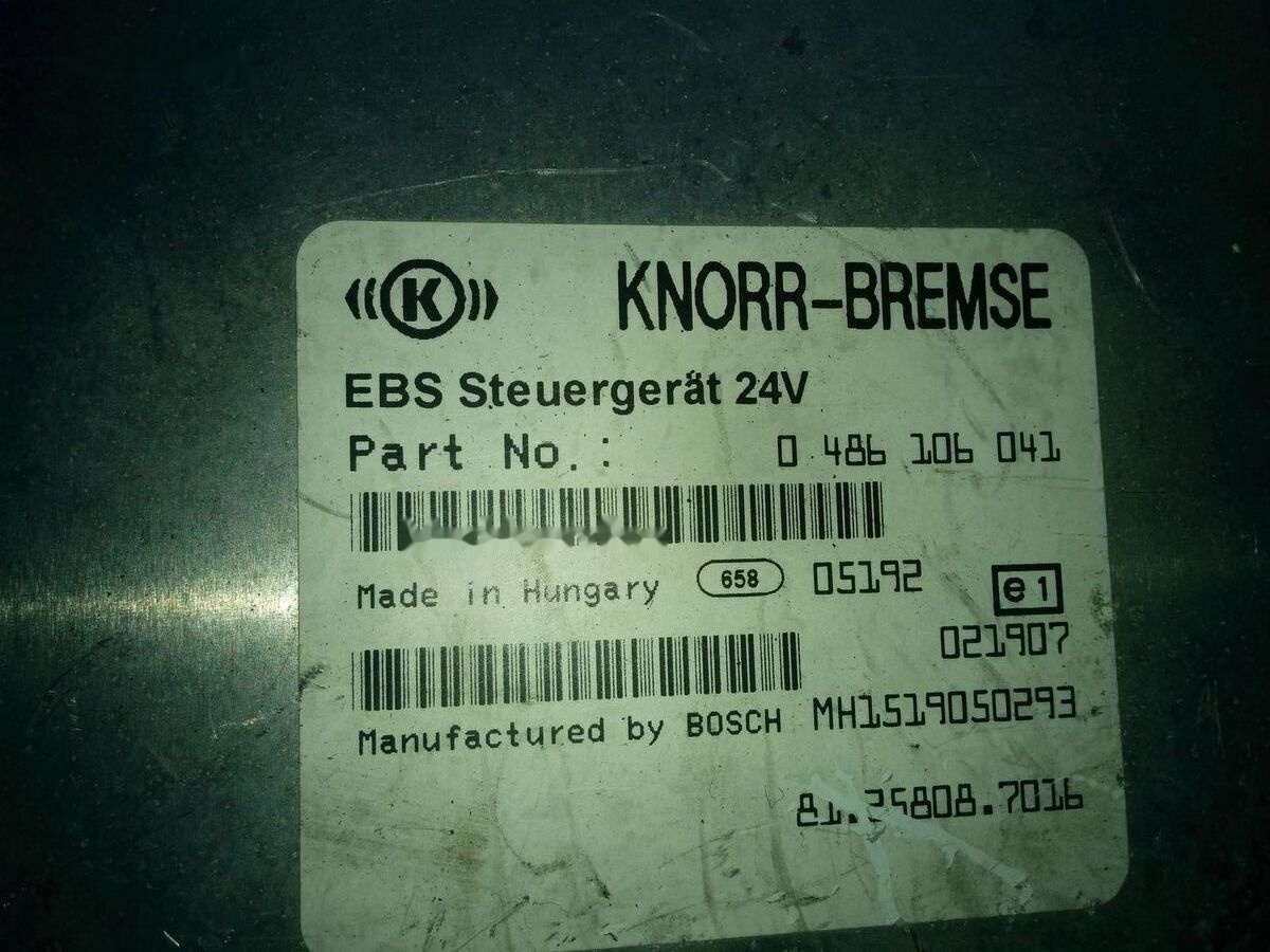 Volvo KNOR-BREMSE EBS 0486106063, 0486106028.\\\\ 0486106050 .\\ 063\\ Volvo Scania - Unidad de control para Autobús: foto 5 Volvo KNOR-BREMSE EBS 0486106063, 0486106028.\\\\ 0486106050 .\\ 063\\ Volvo Scania - Unidad de control para Autobús: foto 5