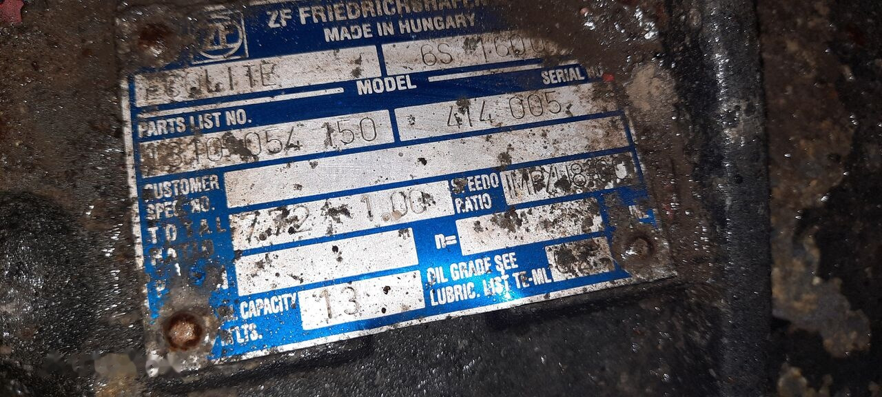 ZF 6S1600 IVECO MAN - Caja de cambios para Autobús: foto 5 ZF 6S1600 IVECO MAN - Caja de cambios para Autobús: foto 5