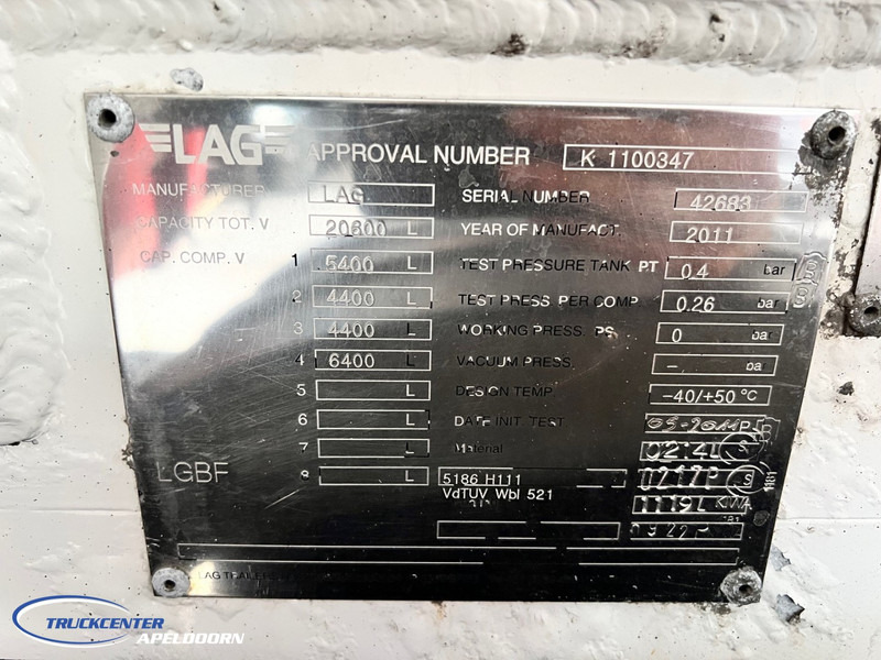 Leasing para Volvo FH 540 LAG 20600 Liter ADR, 4 Comp. Volvo FH 540 LAG 20600 Liter ADR, 4 Comp.: foto 10