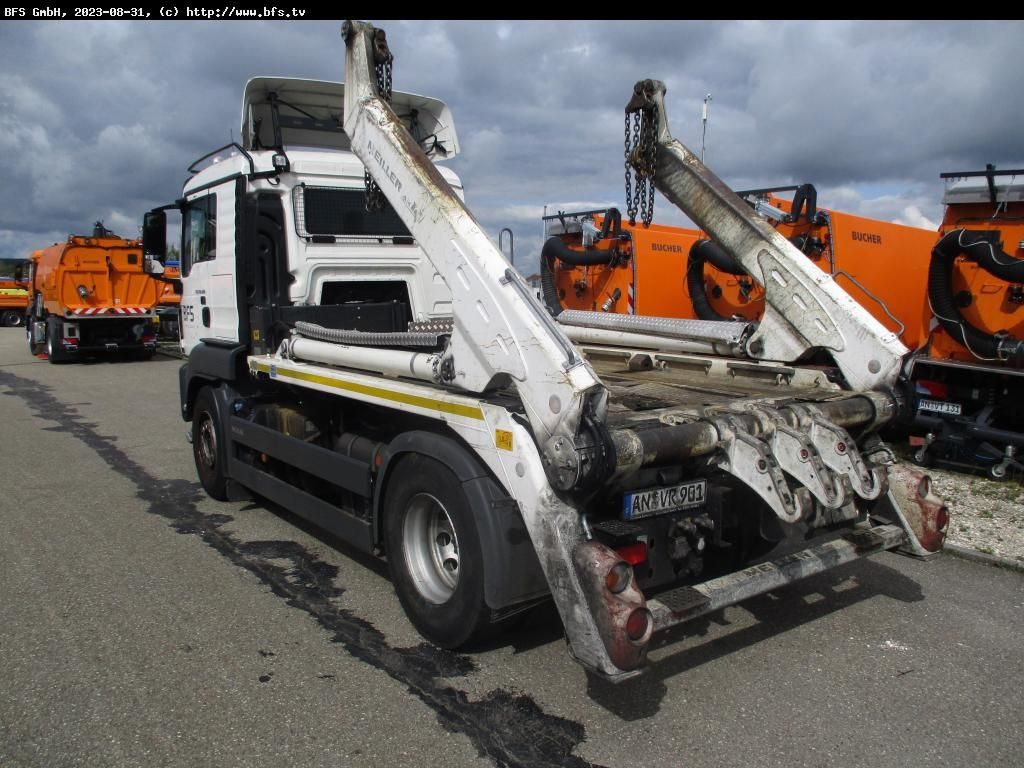 MAN TGS 18.500 4x2 BL Meiller AK 12 , Hochkippeinric - Camión portacontenedor de cadenas: foto 4 MAN TGS 18.500 4x2 BL Meiller AK 12 , Hochkippeinric - Camión portacontenedor de cadenas: foto 4