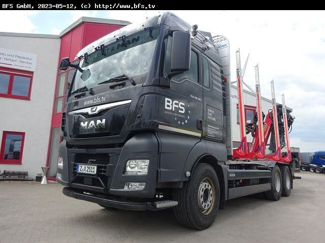 MAN TGX 26.510 6x4 BL Kurzholz, Sicherheitspaket Plu - Camión forestal: foto 1 MAN TGX 26.510 6x4 BL Kurzholz, Sicherheitspaket Plu - Camión forestal: foto 1