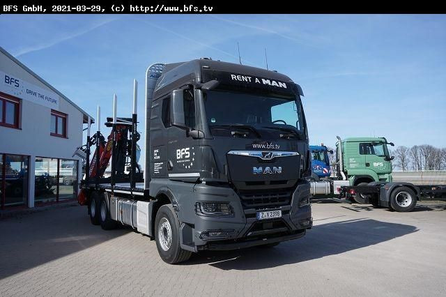 MAN TGX (TG3) 26.510 6x4 BL TG3, Plateau Aufbau - Camión forestal: foto 3 MAN TGX (TG3) 26.510 6x4 BL TG3, Plateau Aufbau - Camión forestal: foto 3