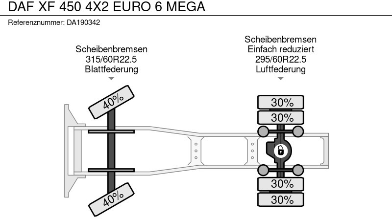 Cabeza tractora DAF XF 450 4X2 EURO 6 MEGA: foto 15