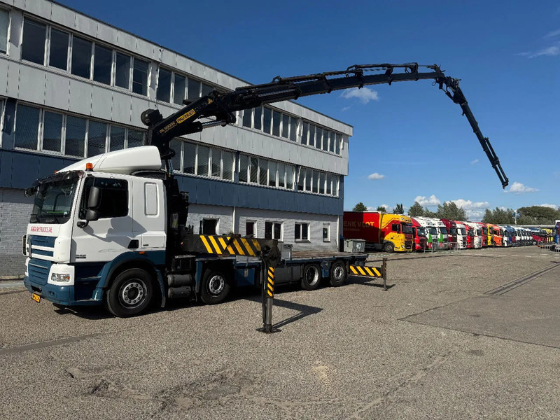 DAF CF 85.410 8X2 EURO 5 PALFINGER PK60002 + FLY JIB + REMOTE + TWISTLOCKS - Camión grúa: foto 1 DAF CF 85.410 8X2 EURO 5 PALFINGER PK60002 + FLY JIB + REMOTE + TWISTLOCKS - Camión grúa: foto 1