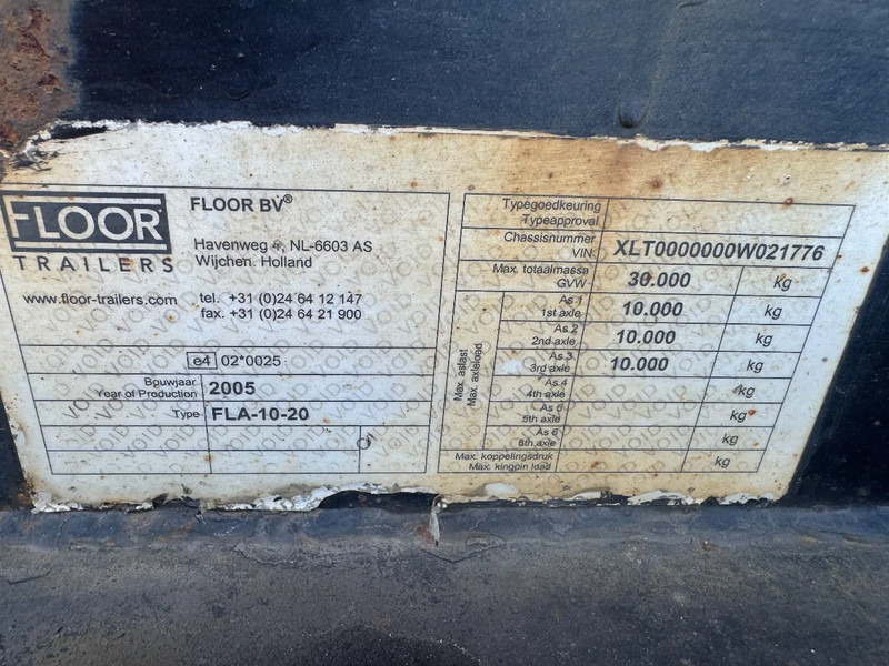 Remolque portacontenedore/ Intercambiable Floor FLA-10-20 - 3 AXLE BPW: foto 10 Remolque portacontenedore/ Intercambiable Floor FLA-10-20 - 3 AXLE BPW: foto 10