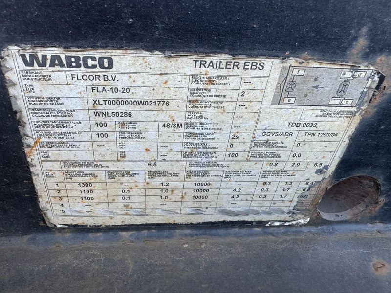 Remolque portacontenedore/ Intercambiable Floor FLA-10-20 - 3 AXLE BPW: foto 11 Remolque portacontenedore/ Intercambiable Floor FLA-10-20 - 3 AXLE BPW: foto 11