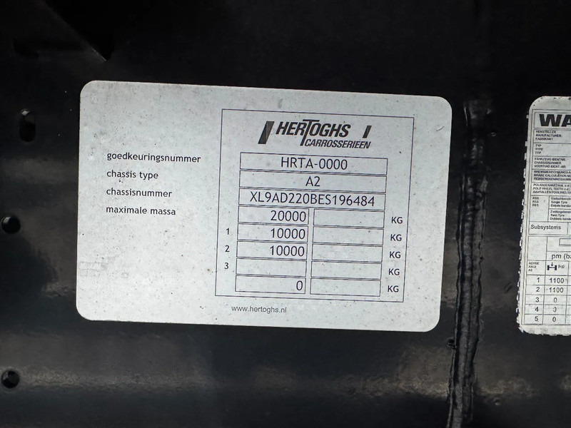 Hertoghs AC2 BPW AXLE SLIDING ROOF - Remolque con toldo: foto 5 Hertoghs AC2 BPW AXLE SLIDING ROOF - Remolque con toldo: foto 5