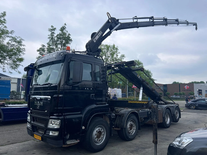 MAN TGS 35.440 8X2-4 + HIAB 220C-5 REMOTE + CABLE LIFT AUTOMATIC - Camión con equipo de cable, Camión grúa: foto 1 MAN TGS 35.440 8X2-4 + HIAB 220C-5 REMOTE + CABLE LIFT AUTOMATIC - Camión con equipo de cable, Camión grúa: foto 1
