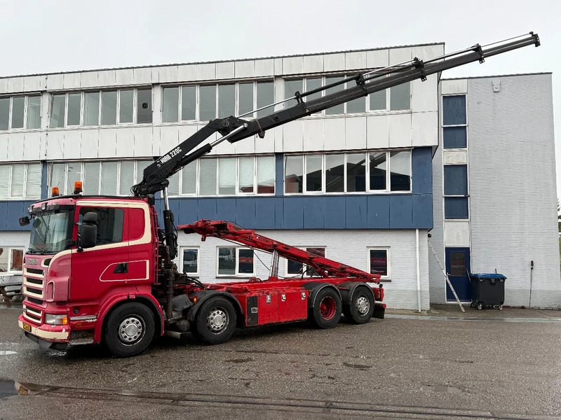 Scania R480 8X2 + HIAB 220-4 + REMOTE + HIAB MULTILIFT - Camión con equipo de cable, Camión grúa: foto 2 Scania R480 8X2 + HIAB 220-4 + REMOTE + HIAB MULTILIFT - Camión con equipo de cable, Camión grúa: foto 2