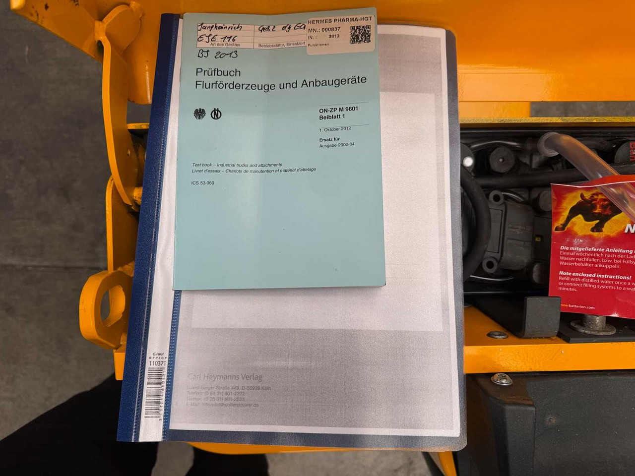 Carretilla elevadora 10/2024 SERVICE+UVV 10/2026 JUNGHEINRICH EJE116 1,600KG PALLET TRUCK ANT 2,198 HOURS: foto 13