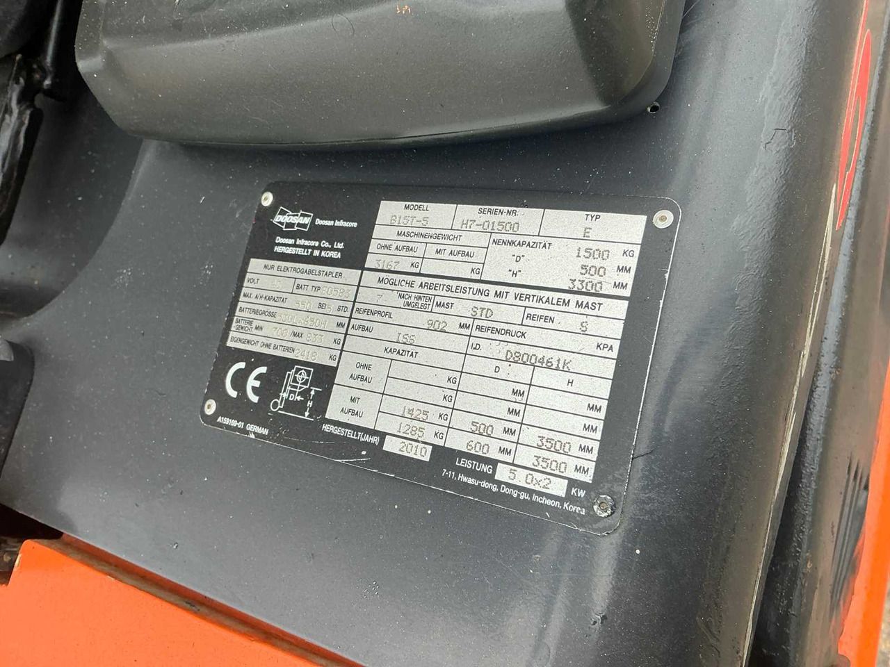 Carretilla elevadora 2010 DOOSAN B15T-5 FORKLIFT: foto 11 Carretilla elevadora 2010 DOOSAN B15T-5 FORKLIFT: foto 11