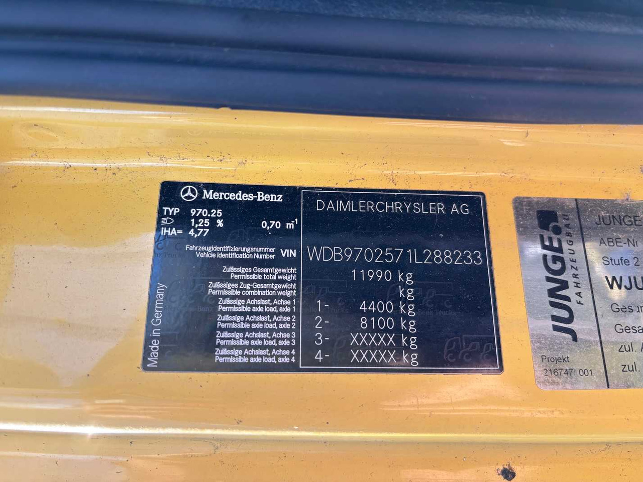 Camión MERCEDES-BENZ ATEGO 1222 TRUCK TRUCK: foto 43