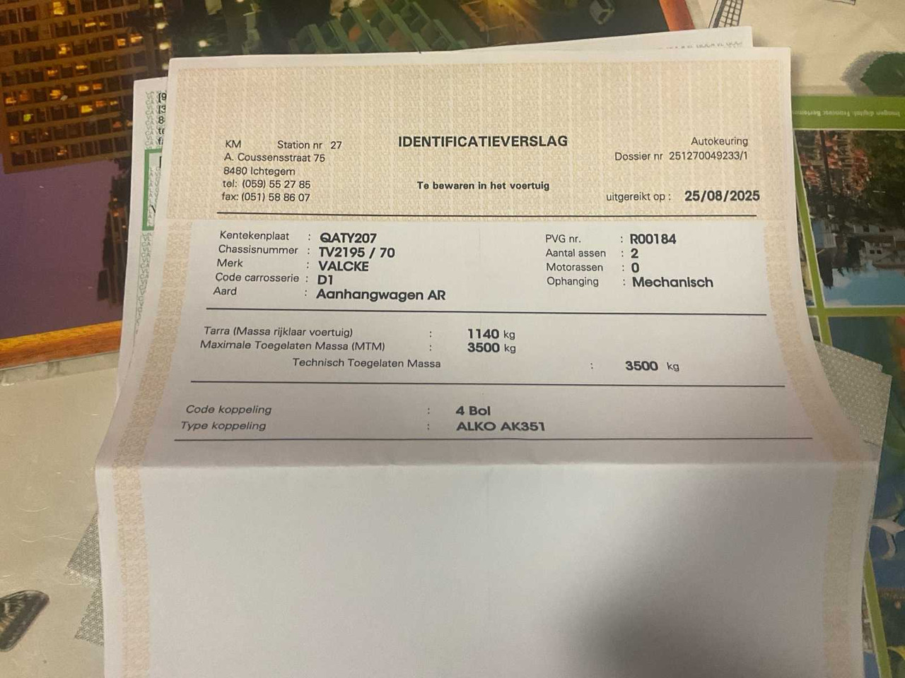 2010 A.VALCKE 3500. - Remolque: foto 5 2010 A.VALCKE 3500. - Remolque: foto 5