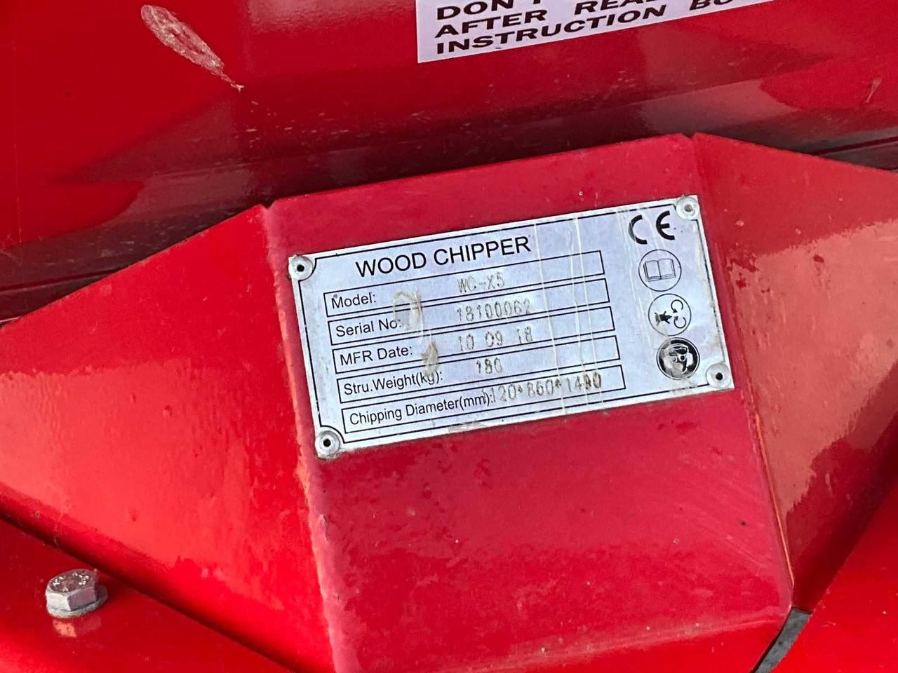 Wood chipper WC-X5 - Cosechadora de forraje: foto 5 Wood chipper WC-X5 - Cosechadora de forraje: foto 5
