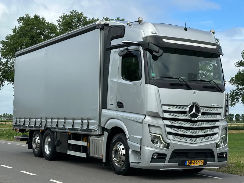 Camión lona Mercedes-Benz Actros ACTROS 2545LL EURO6. 2021. Schuifzeil Bakwagen met Laadklep.: foto 6