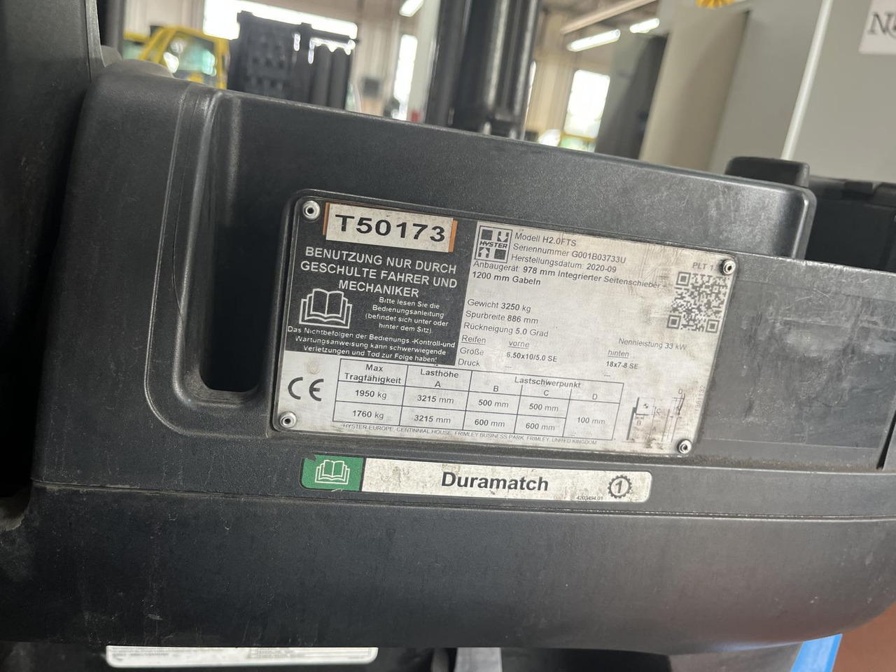 Hyster H2.0FTS - Carretilla elevadora de gas: foto 3 Hyster H2.0FTS - Carretilla elevadora de gas: foto 3