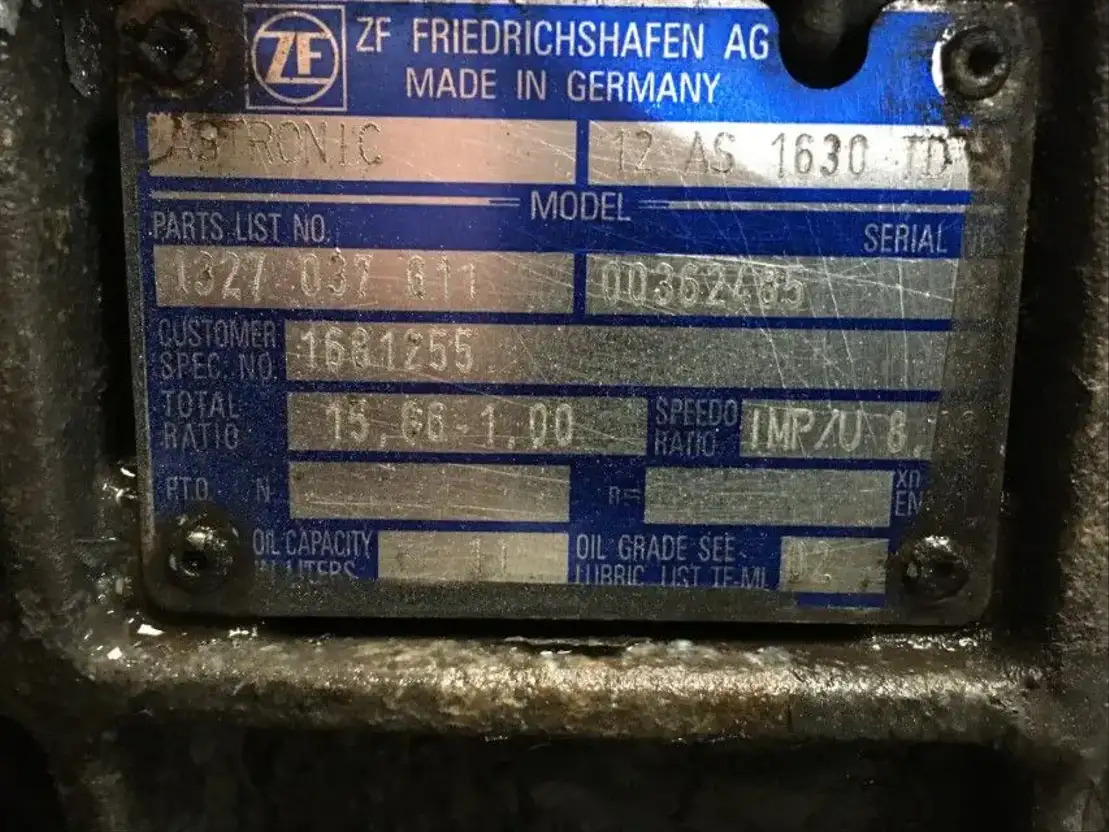 DAF Versnellingsbak 12AS1630 TD - Caja de cambios y piezas para Camión: foto 3 DAF Versnellingsbak 12AS1630 TD - Caja de cambios y piezas para Camión: foto 3