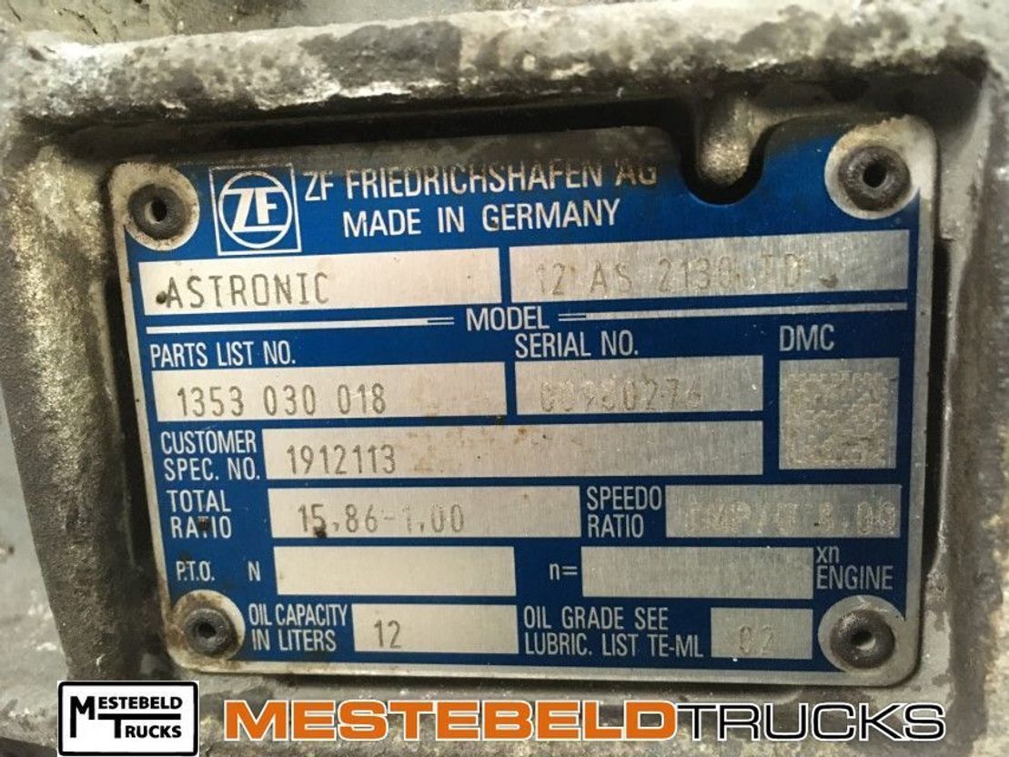 DAF Versnellingsbak 12AS2130 TD - Caja de cambios para Camión: foto 5 DAF Versnellingsbak 12AS2130 TD - Caja de cambios para Camión: foto 5