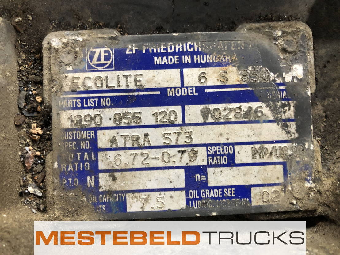 DAF Versnellingsbak 6 S 850 TO - Caja de cambios y piezas para Camión: foto 5 DAF Versnellingsbak 6 S 850 TO - Caja de cambios y piezas para Camión: foto 5
