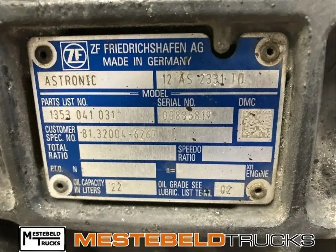 MAN Versn bak 12 AS 2130 TD - Caja de cambios y piezas para Camión: foto 4 MAN Versn bak 12 AS 2130 TD - Caja de cambios y piezas para Camión: foto 4