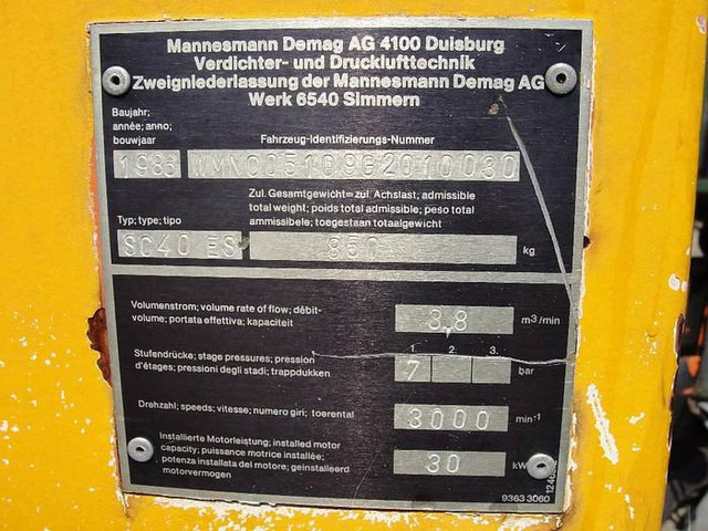 Demag mannesmann SC 40 ES - Maquinaria de construcción: foto 4 Demag mannesmann SC 40 ES - Maquinaria de construcción: foto 4