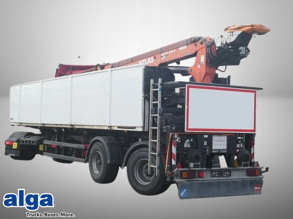 Langendorf SSH 20/25, Kalksandstein, Kran Atlas AK330.2V - Semirremolque plataforma/ Caja abierta: foto 1 Langendorf SSH 20/25, Kalksandstein, Kran Atlas AK330.2V - Semirremolque plataforma/ Caja abierta: foto 1