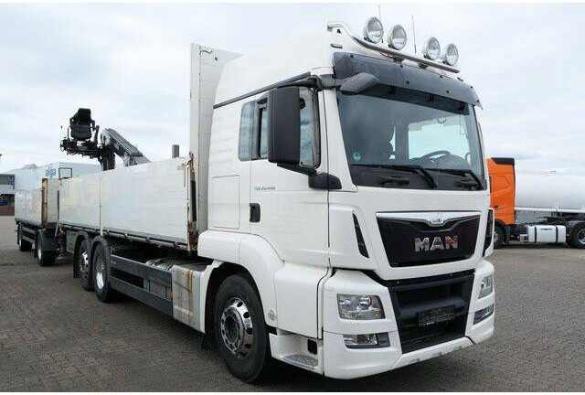 MAN 26.440 TGS LL 6x2, Kran Fassi F195AS.22, AHK, AC - Camión caja abierta: foto 2 MAN 26.440 TGS LL 6x2, Kran Fassi F195AS.22, AHK, AC - Camión caja abierta: foto 2