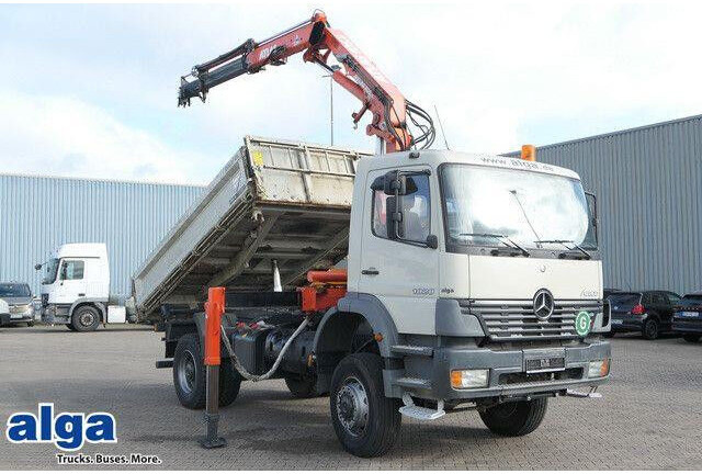 Mercedes-Benz 1828 Atego 4x4, Atlas AK 105.1, Funk, Hydr., AHK - Camión volquete: foto 1 Mercedes-Benz 1828 Atego 4x4, Atlas AK 105.1, Funk, Hydr., AHK - Camión volquete: foto 1