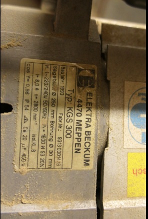 Scie à onglet Elektra Beckum KGS300 - Máquina para madera: foto 5 Scie à onglet Elektra Beckum KGS300 - Máquina para madera: foto 5