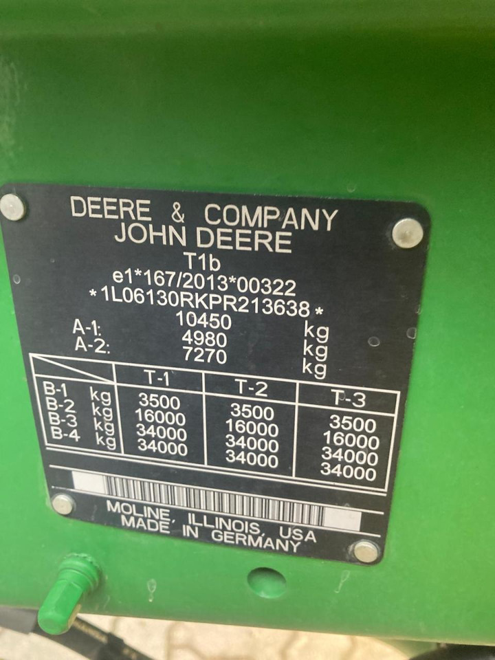 Tractor John Deere 6R 130: foto 8