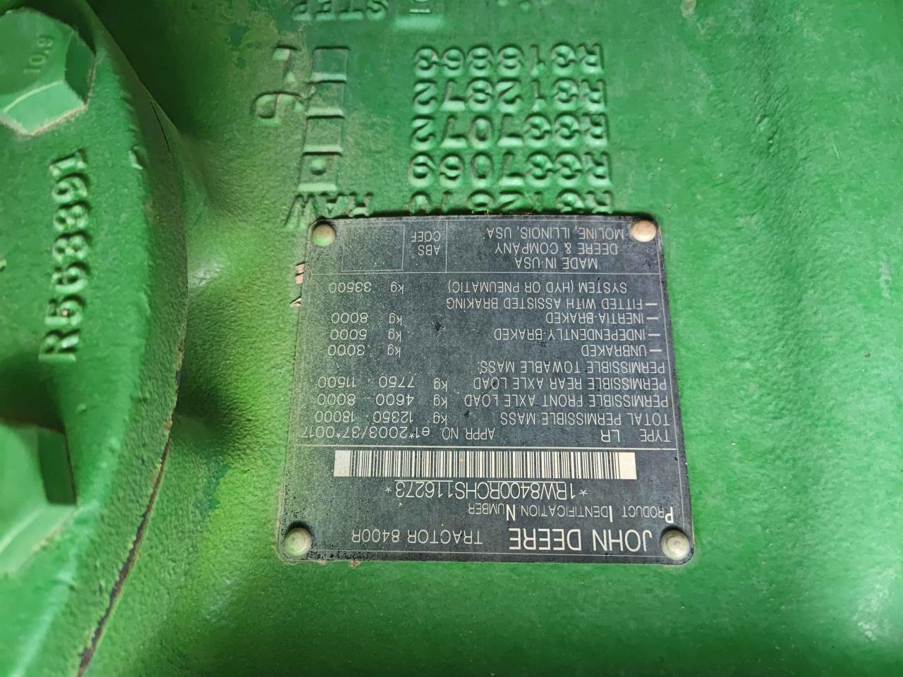 Tractor John Deere 8400R: foto 7