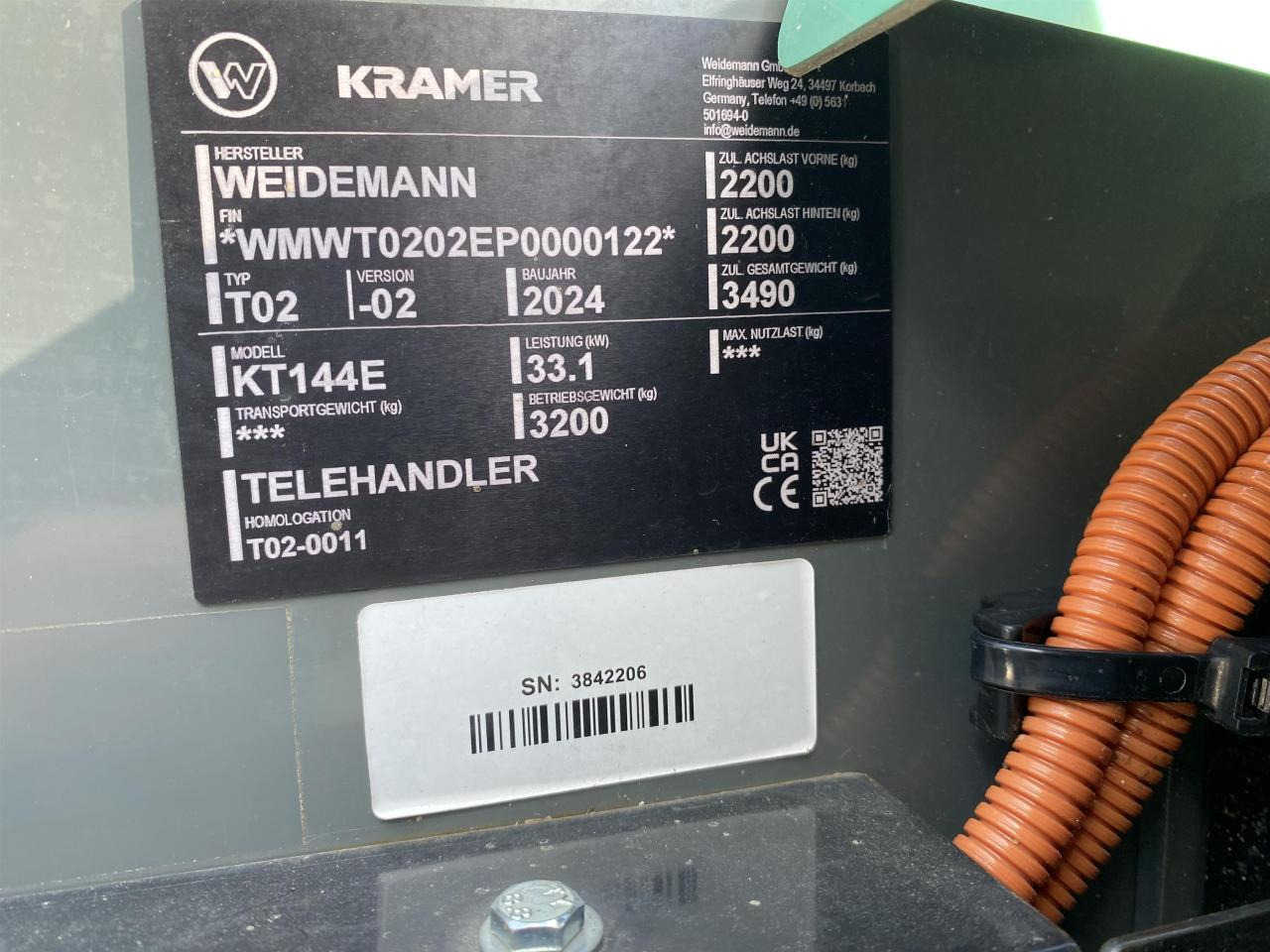 Kramer KT144e - Manipulador telescópico: foto 5 Kramer KT144e - Manipulador telescópico: foto 5