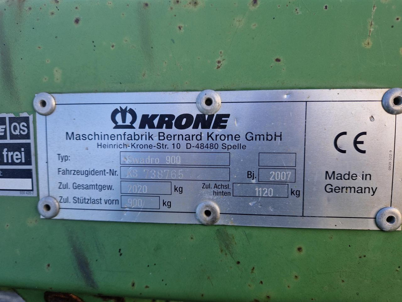 Krone Swadro 900 - Henificadora: foto 3 Krone Swadro 900 - Henificadora: foto 3
