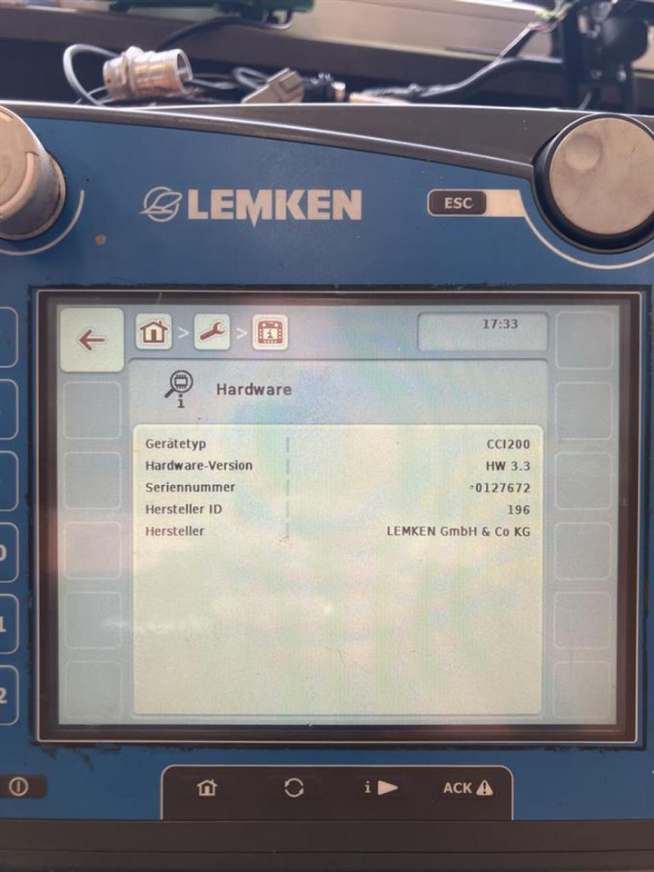 Lemken CCI200 - Sistema de navegación para Maquinaria agrícola: foto 4 Lemken CCI200 - Sistema de navegación para Maquinaria agrícola: foto 4
