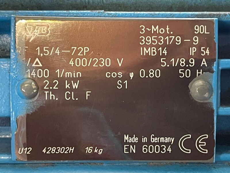 Compresor de aire Alup 2.2 kW 240 L / min 10 Bar Elektrische Zuigercompressor op ketel: foto 12